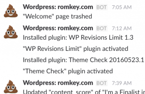 Wordpress security: Stream to Slack
